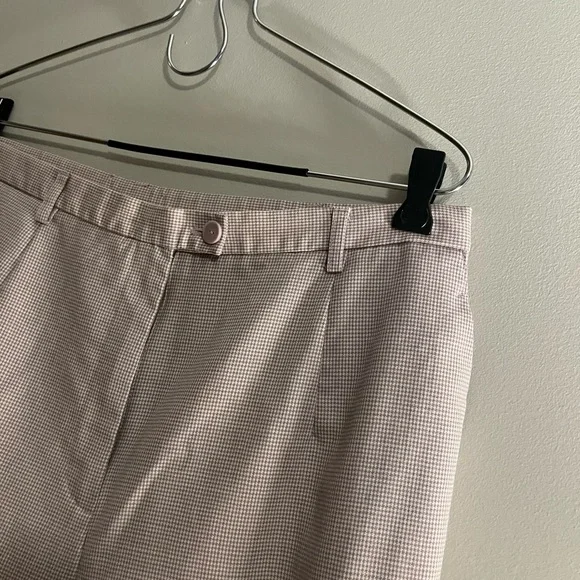 Pendleton cream small checkered loose fit trousers size 14 - Picture 3 of 10